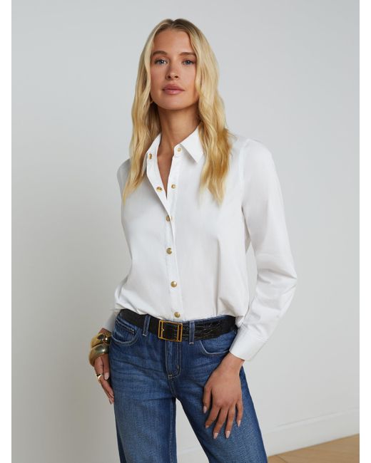 L'Agence White Ellery Shirt