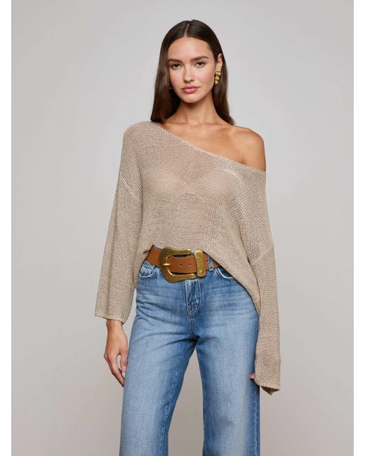 L'Agence Blue 'Agence Ethan Knit Pullover