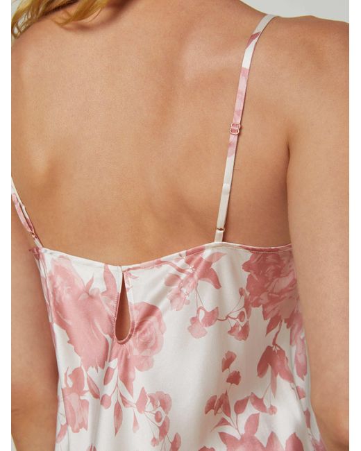L'Agence White Inez Silk Slip Dress