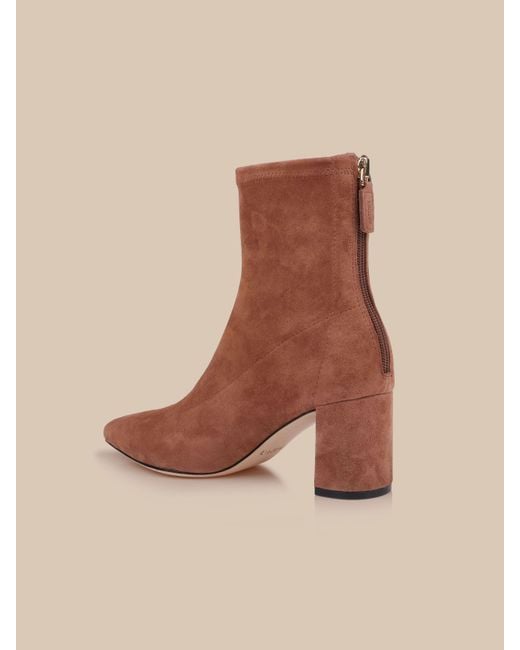 L'Agence Natural Salome Stretch Suede Boot