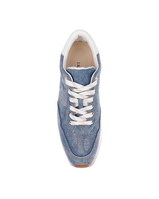 L'Agence Blue Ivone Platform Sneaker