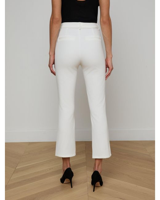 L'Agence White Ketra Bootcut Trouser