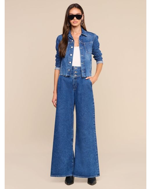 L'Agence Blue Janelle Jean Jacket
