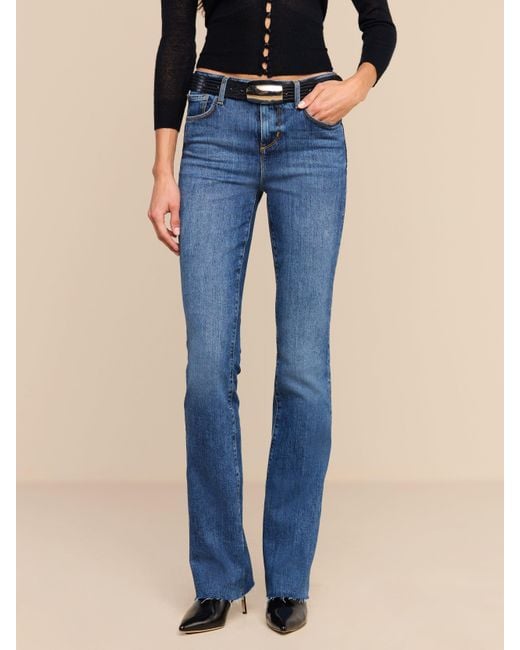 L'Agence Blue Ruth Straight-Leg Jean