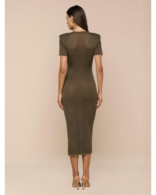 L'Agence Green Mel Knit Dress