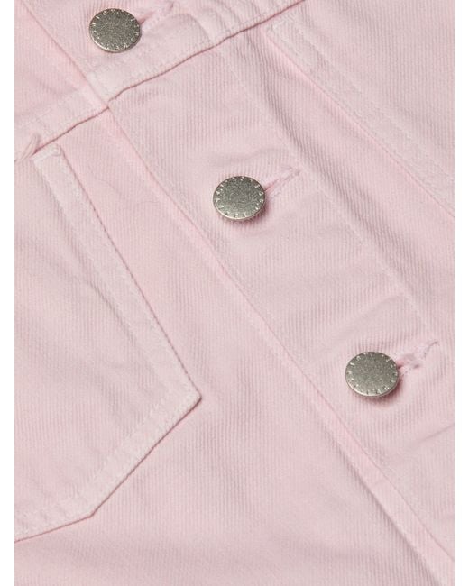 L'Agence Pink Celine Jean Jacket