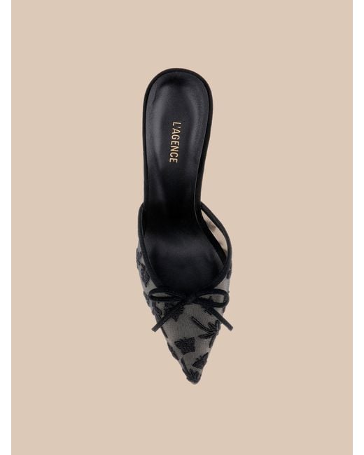 L'Agence Black Prasad Mesh Mule