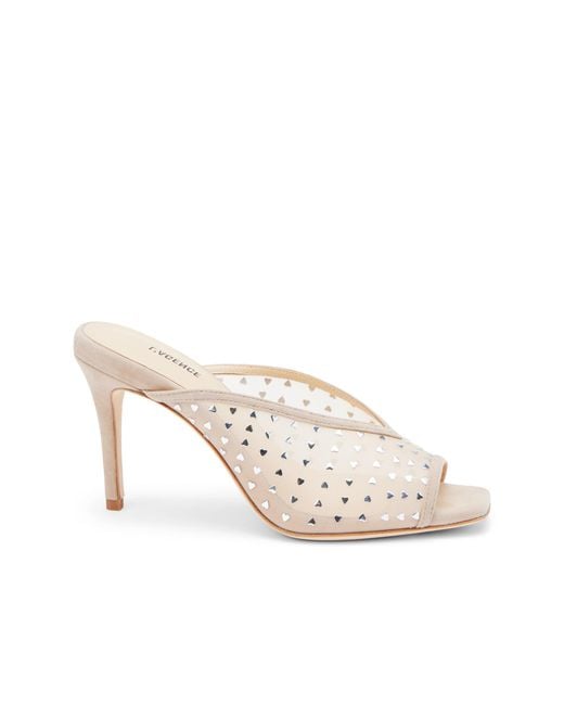 L'Agence White Germain Open Toe Mule