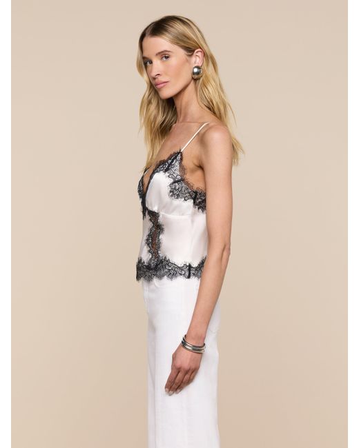 L'Agence Natural Kimber Silk Lace Camisole
