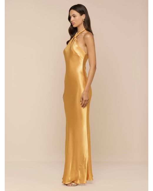 L'Agence Natural Saphara Halter Gown