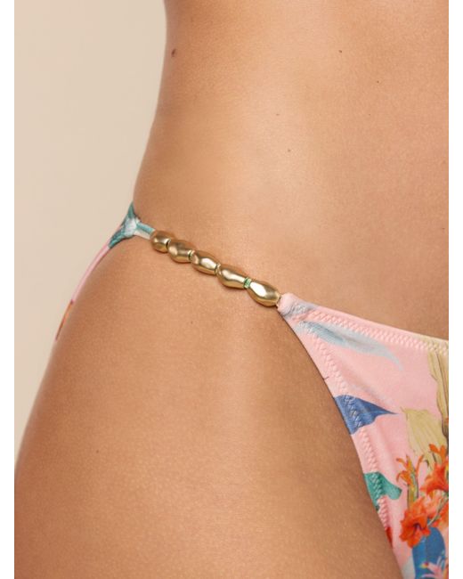 L'Agence Natural String Bikini Bottom
