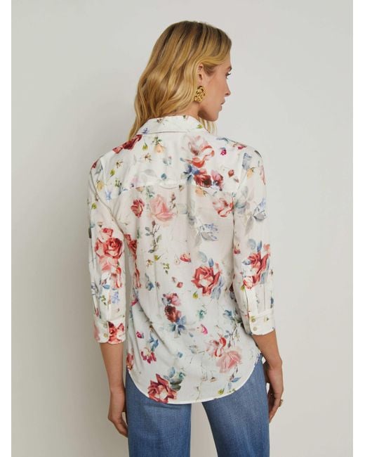 L'Agence White 'Agence Camille Blouse Top