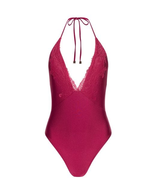 L'Agence Red Terra One-Piece Swimsuit