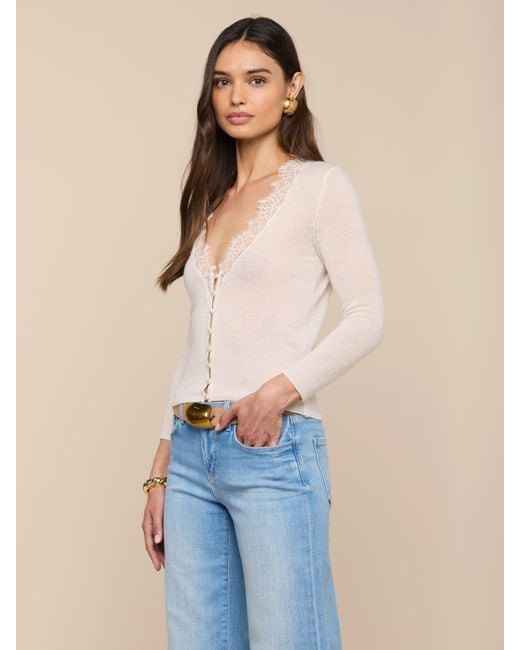 L'Agence Blue Eluna Cardigan Top