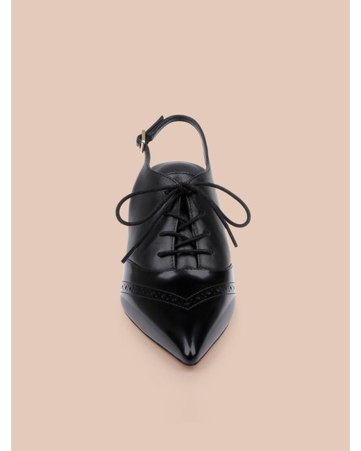 L'Agence Natural Shreya Leather Slingback Pump