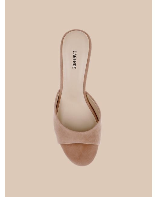 L'Agence Natural Arleen Kitten-Heel Mule
