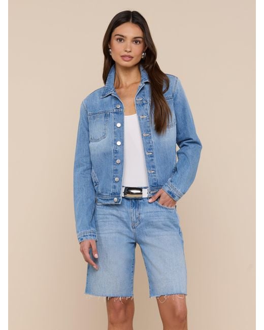 L'Agence Blue Celine Jean Jacket