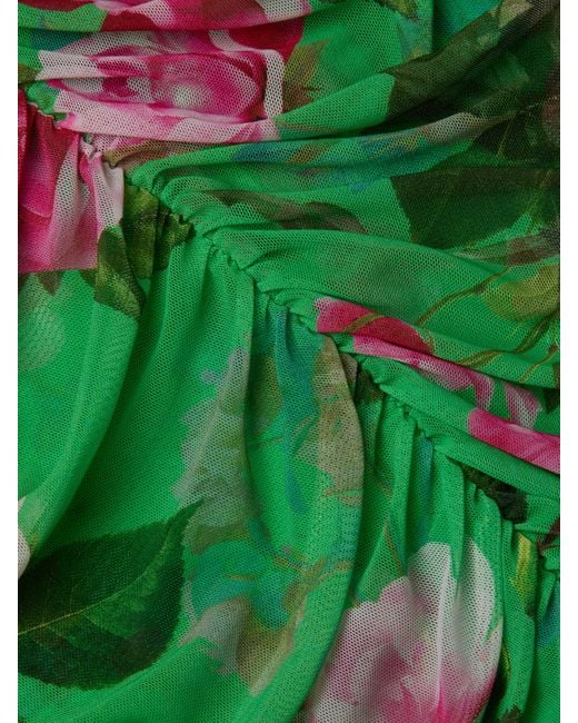 L'Agence Green Caprice Midi Dress