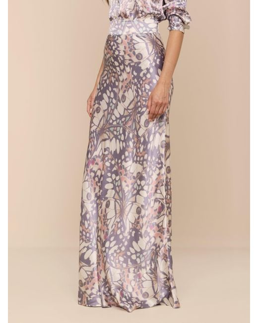 L'Agence Natural Ryker Silk Maxi Skirt