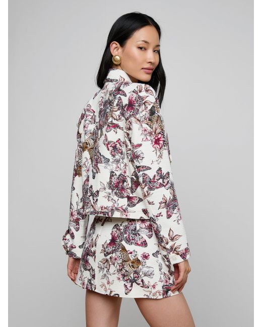 L'Agence Multicolor Nyx Cropped Jacket