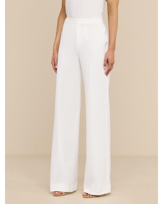 L'Agence White Livvy Straight-leg Trouser
