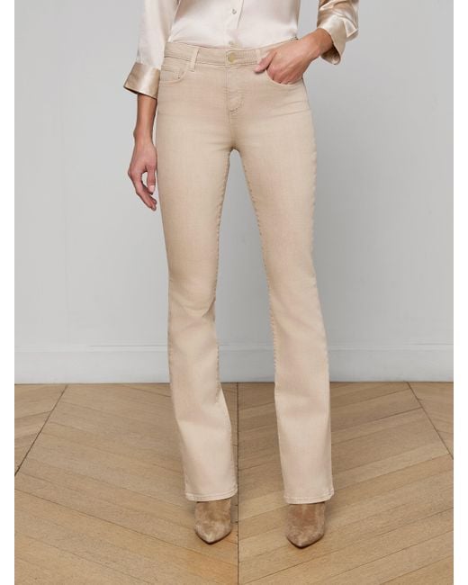 L'agence - Selma Coated Bootcut Jean - Chocolate Coated