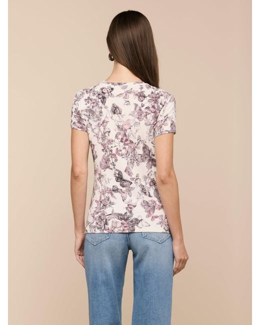 L'Agence Blue 'Agence Ressi Fitted T-Shirt