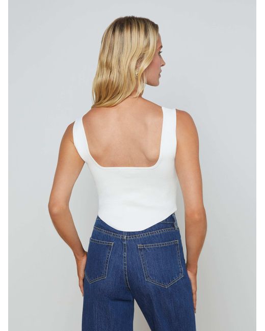 Top Saga Ivoire/Doré L'Agence en coloris White