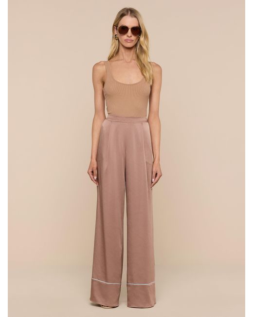 L'Agence Natural Tavia Satin Trouser