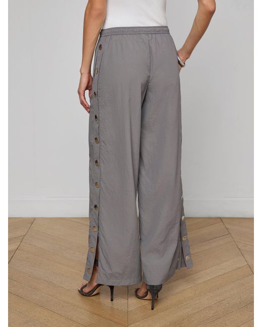 L'Agence Gray Valkyrie Snap Pants
