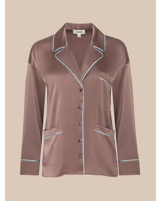 L'Agence Natural Mara Blouse Top