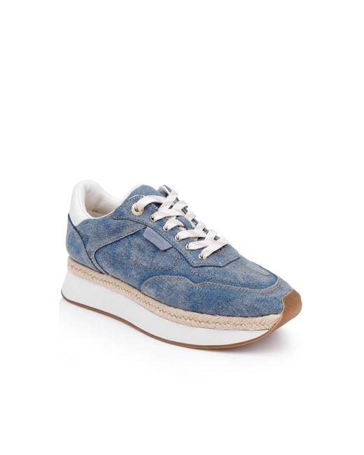 L'Agence Blue Ivone Platform Sneaker