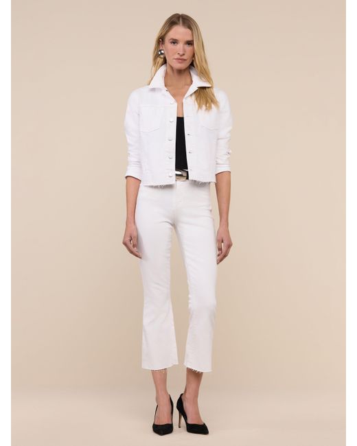 L'Agence White Janelle Denim Jacket