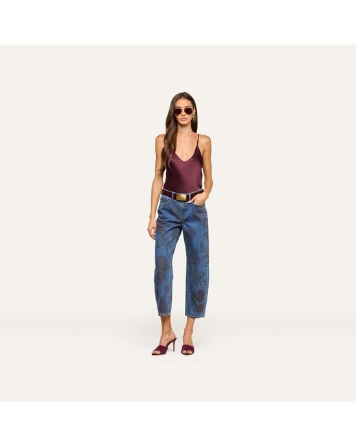 L'Agence Purple Lexi Silk Camisole