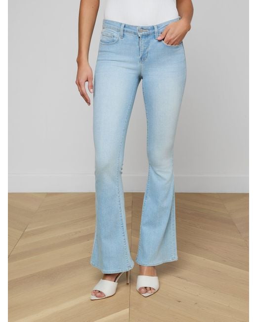 L'Agence Blue Taney Low-Rise Flare Jean