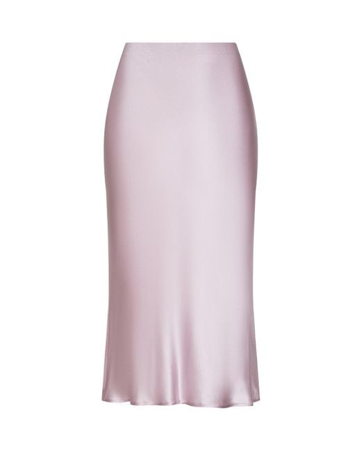 L'Agence Multicolor Perin Silk Midi Skirt