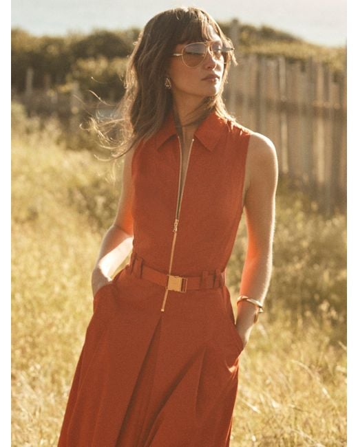 L'Agence Orange Kolton Dress