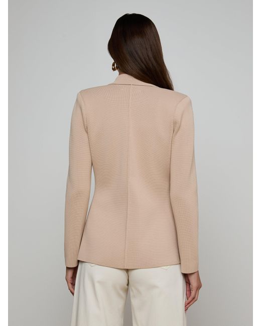 L'Agence Natural Amelia Knit Blazer
