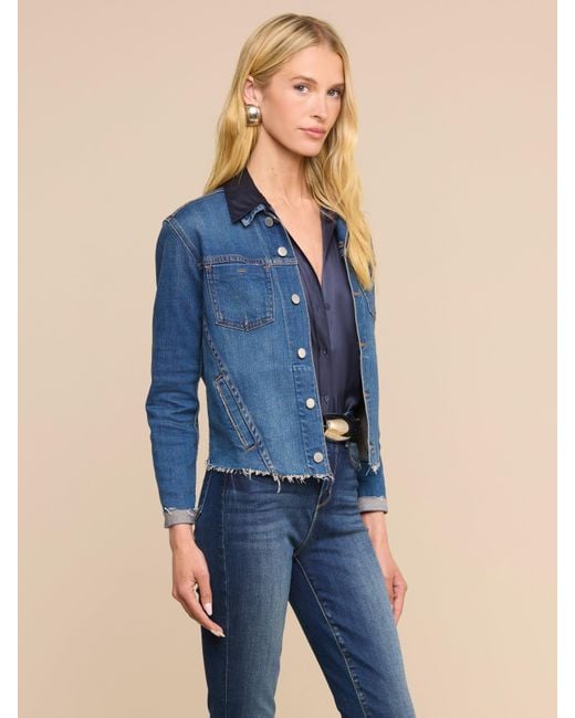 L'Agence Blue Janelle Denim Jacket
