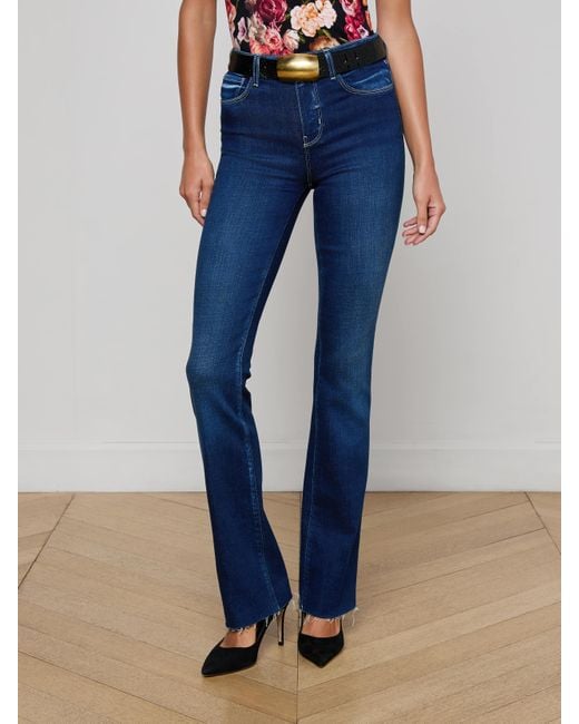 L'Agence Blue Ruth Straight-Leg Jean