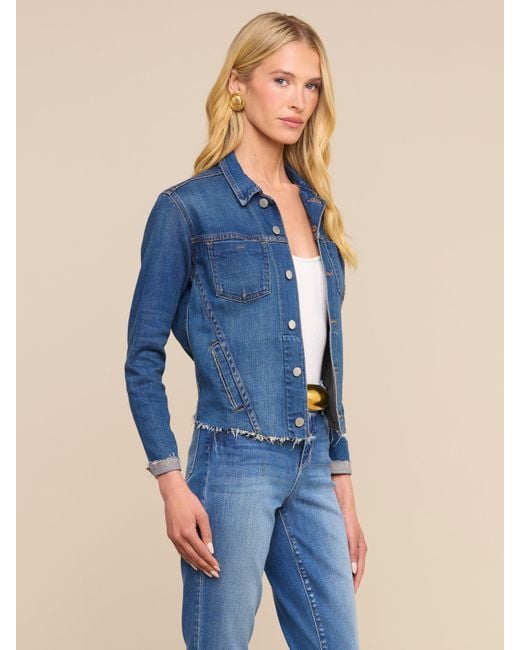 L'Agence Blue Janelle Denim Jacket