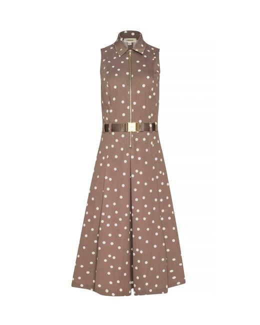 L'Agence Brown Kylo Shirt Dress