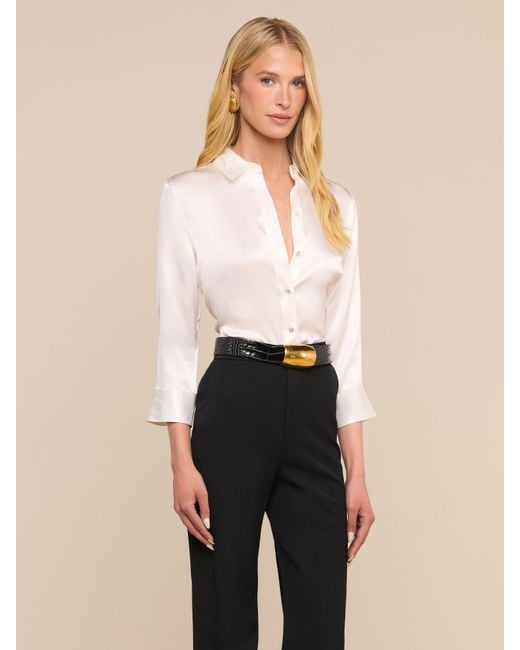 L'Agence White Dani Blouse