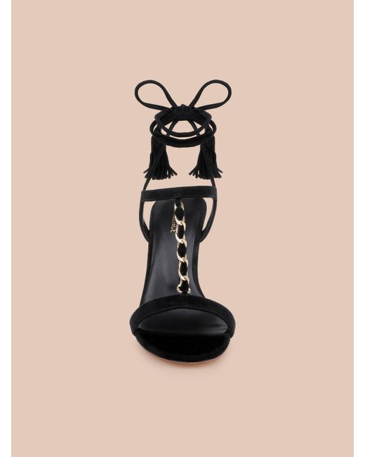L'Agence Natural Bond Suede Sandal