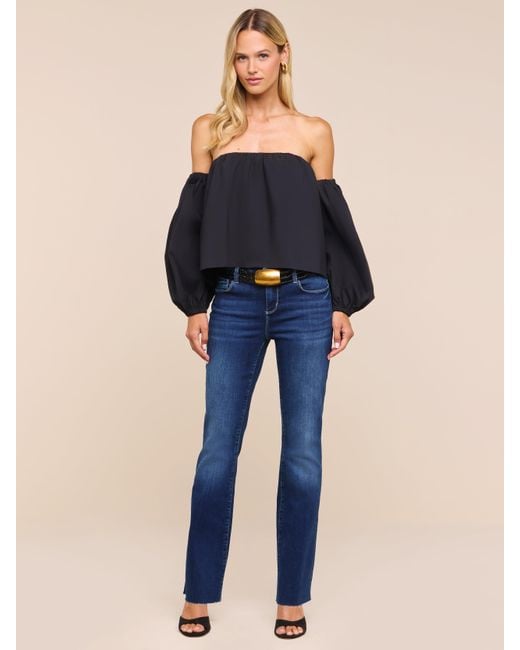 L'Agence Black Sarai Off-The-Shoulder Top