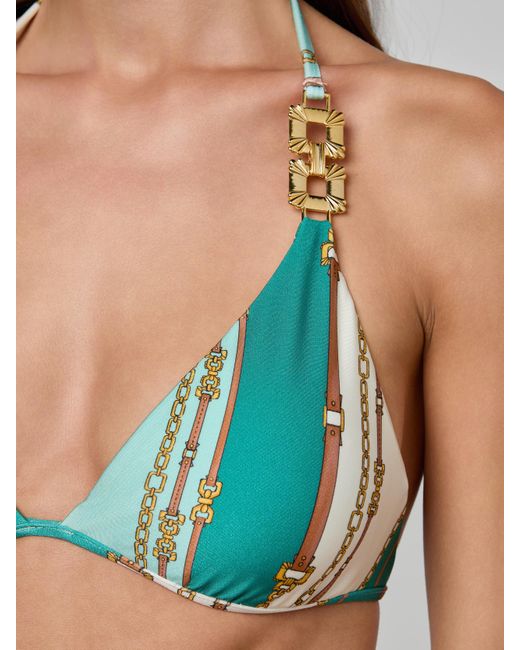 L'Agence Multicolor Annabelle Triangle Bikini Top
