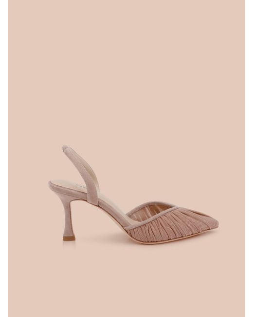 L'Agence Natural Bowery Mesh Slingback Pump