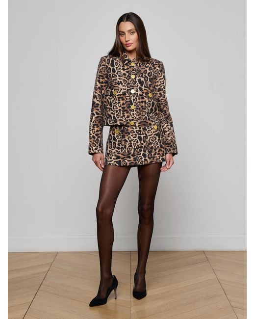 L'Agence Gray Nyx Cropped Jacket