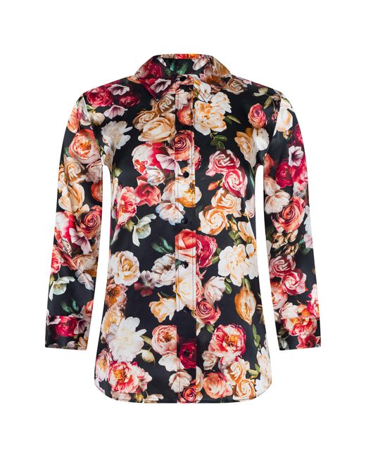 Chemisier En Soie Dani, Motif À Fleurs Multicolore L'Agence en coloris Blue