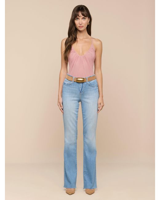 L'Agence Blue 'Agence Gelina Mesh Bodysuit
